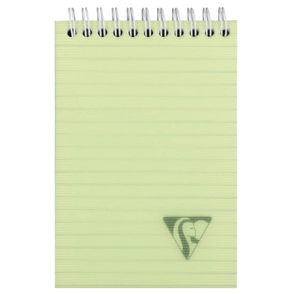Bloc reliure int&eacute;grale Linicolor FRESH en-t&ecirc;te A6 160 pages d&eacute;tachables lign&eacute; couverture plastique polypropy&egrave;ne rainur&eacute; Couleur al&eacute;atoire