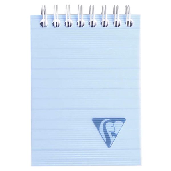 Bloc reliure int&eacute;grale Linicolor FRESH en-t&ecirc;te A7 160 pages d&eacute;tachables lign&eacute; couverture plastique polypropy&egrave;ne rainur&eacute; Couleur al&eacute;atoire
