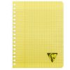 Cahier reliure int&eacute;grale Linicolor FRESH 17x22cm 180 pages grands carreaux couverture plastique polypropy&egrave;ne rainur&eacute; Couleur al&eacute;atoire