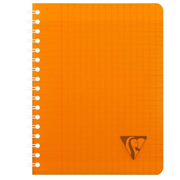Cahier reliure int&eacute;grale Linicolor FRESH 17x22cm 180 pages grands carreaux couverture plastique polypropy&egrave;ne rainur&eacute; Couleur al&eacute;atoire