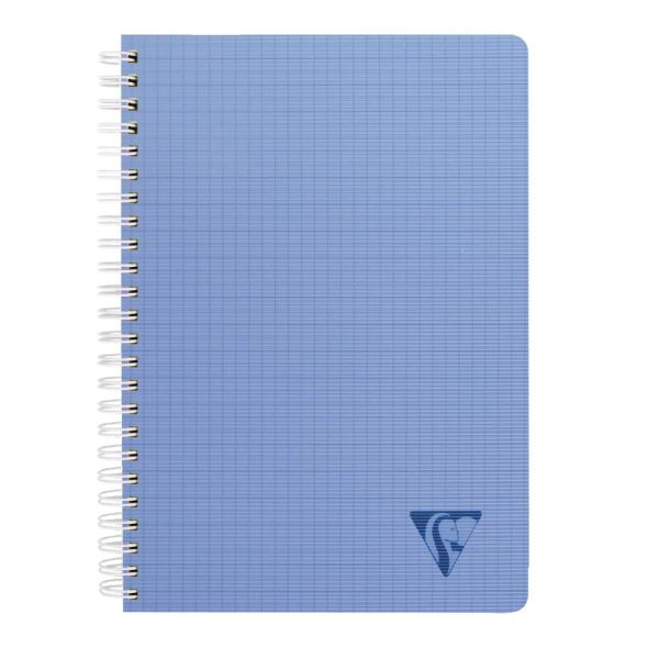Cahier reliure int&eacute;grale Linicolor FRESH 17x22cm 100 pages petits carreaux couverture plastique polypropy&egrave;ne rainur&eacute; Couleur al&eacute;atoire