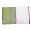 Evolutiv'Book Linicolor INTENSIVE cahier reliure int&eacute;grale A4+ 240 pages d&eacute;tachables perfor&eacute; 4 trous lign&eacute; + marge + cadre en-t&ecirc;te + 3 intercalaires couverture plastique polypropy&egrave;ne rainur&eacute; Couleur al&eacute;atoire