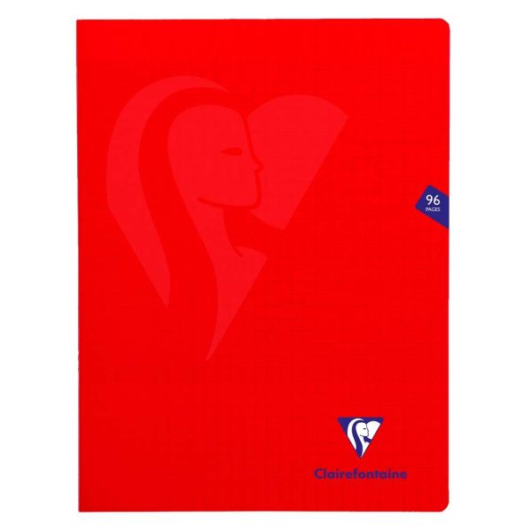 Cahier piqu&eacute; Mimesys 24x32cm 96 pages grands carreaux couverture polypropyl&egrave;ne
