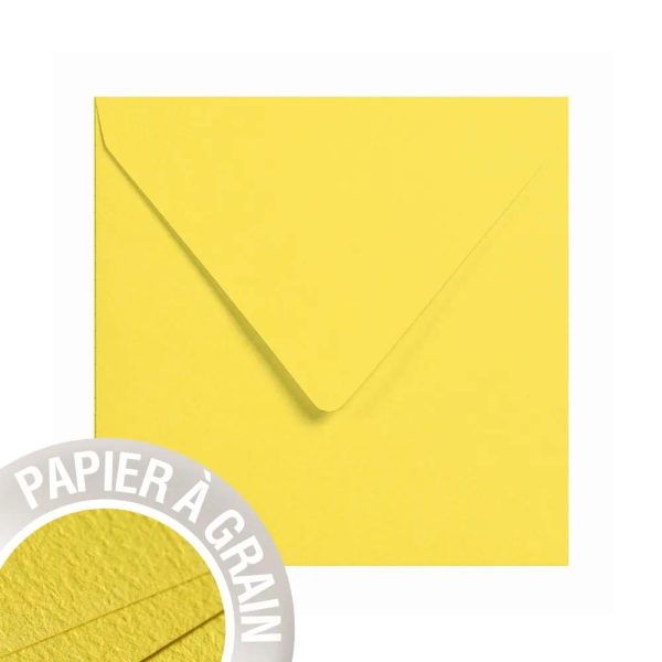 Paquet de 5 enveloppes Grain de Pollen 140x140mm 120g/m2