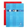 Cahier Travaux Pratiques piqu&eacute; 24x32cm 120 pages grands carreaux + uni Couleur al&eacute;atoire