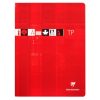 Cahier Travaux Pratiques piqu&eacute; 24x32cm 120 pages grands carreaux + uni Couleur al&eacute;atoire