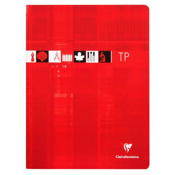 Cahier Travaux Pratiques piqu&eacute; 24x32cm 120 pages grands carreaux + uni Couleur al&eacute;atoire