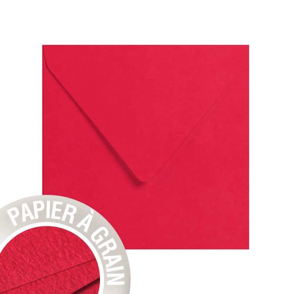 Paquet de 5 enveloppes Grain de Pollen 140x140mm 120g/m2