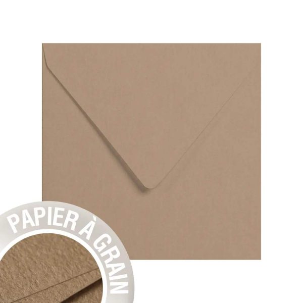 Paquet de 5 enveloppes Grain de Pollen 140x140mm 120g/m2