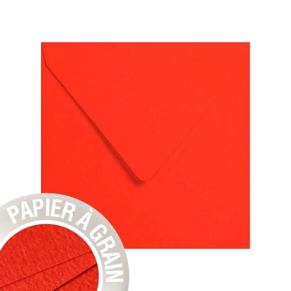 Paquet de 5 enveloppes Grain de Pollen 140x140mm 120g/m2