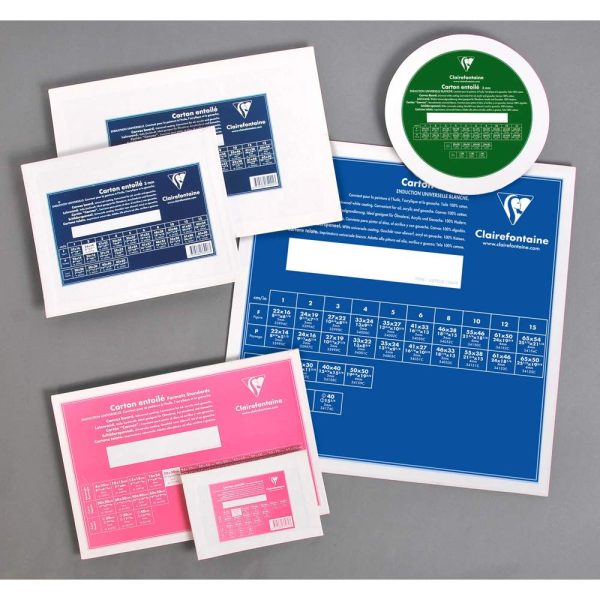 Pr&ecirc;t &agrave; peindre carton toil&eacute; 50x50cm 3mm