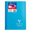 Carnet reliure int&eacute;grale enveloppante Koverbook 11x17cm 100 pages petits carreaux couverture polypropyl&egrave;ne transparent
