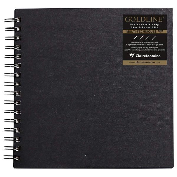 Goldline carnet spiral&eacute; 64F 20x20cm 140g