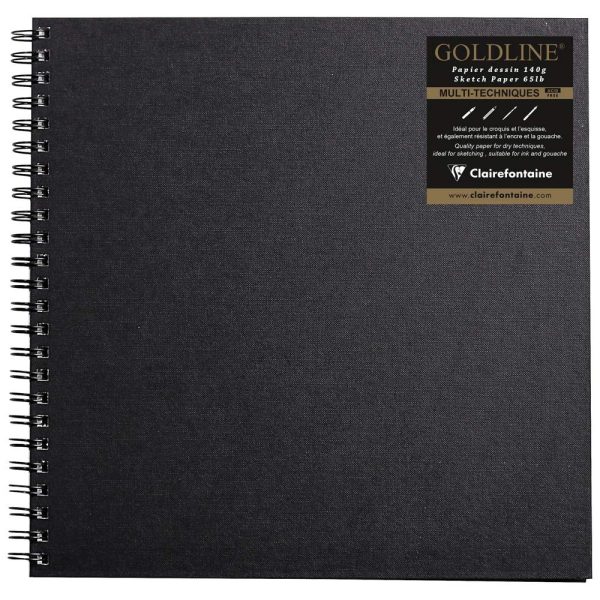 Goldline carnet spiral&eacute; 64F 30,5&times;30,5cm 140g