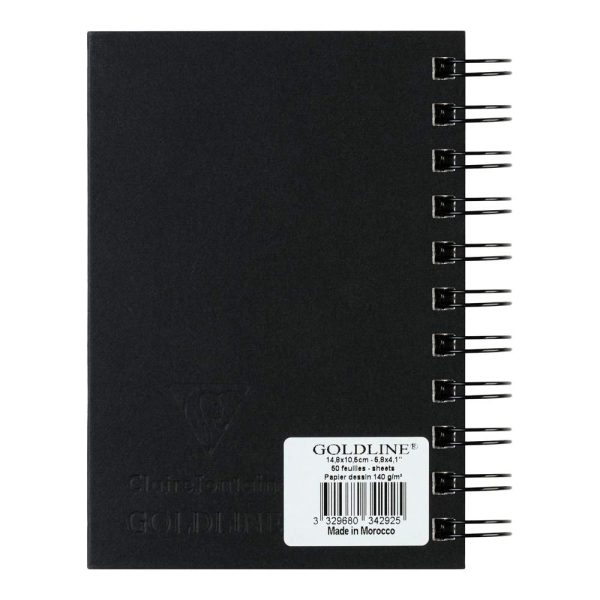 Goldline carnet spiral&eacute; 50F A6 140g portrait
