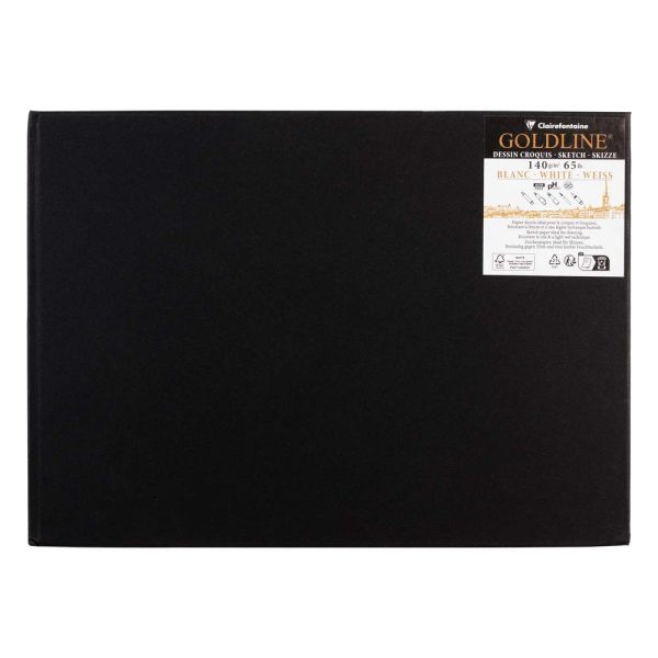 Goldline carnet rembord&eacute; rigide 50F A4 140g paysage