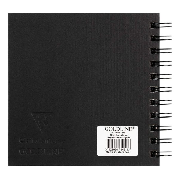 Goldline carnet spiral&eacute; 50F 15x15cm 140g