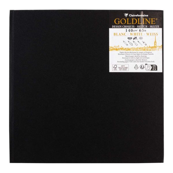 Goldline carnet rembord&eacute; rigide 50F 20x20cm 140g