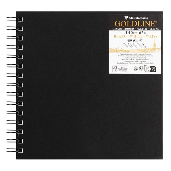 Goldline carnet spiral&eacute; 50F 20x20cm 140g
