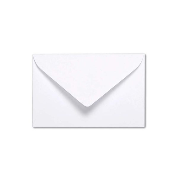 Paquet de 20 Enveloppes de Visite Blanches 90x140mm &ndash; Gomm&eacute;e &ndash; 120g/m2