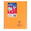 Cahier reliure int&eacute;grale enveloppante Koverbook 17x22cm 100 pages grands carreaux couverture polypropyl&egrave;ne transparent