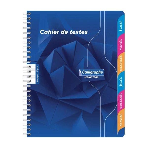 Textes reliure int&eacute;grale 7000 17&times;22 cm 100 pages grands carreaux 70 g