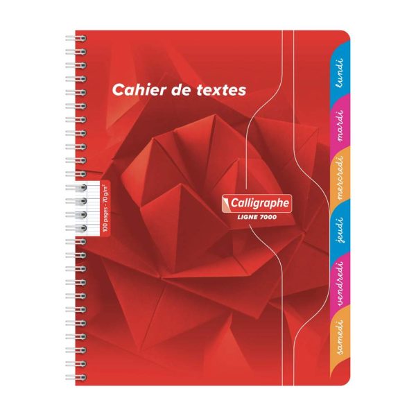 Textes reliure int&eacute;grale 7000 17&times;22 cm 100 pages grands carreaux 70 g