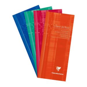 Carnet de bord enseignant piqu&eacute; 8,5x20cm 32 pages Couleur al&eacute;atoire