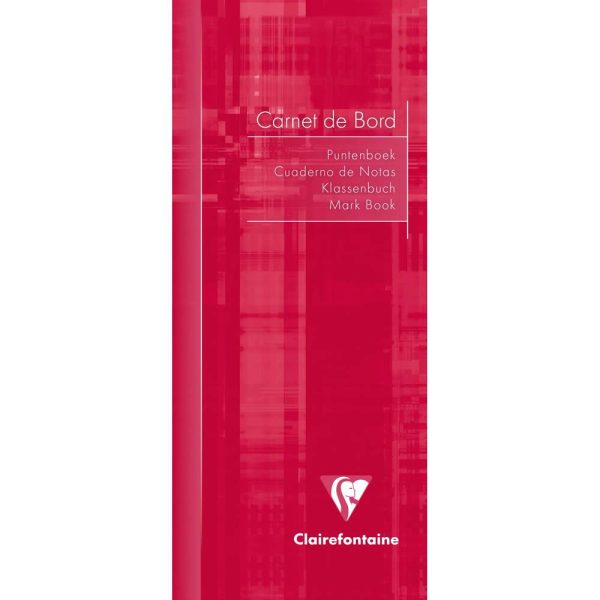 Carnet de bord enseignant piqu&eacute; 8,5x20cm 32 pages Couleur al&eacute;atoire