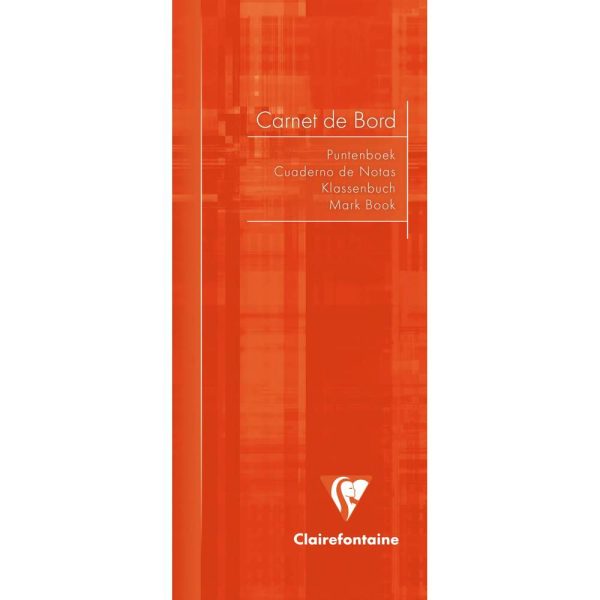 Carnet de bord enseignant piqu&eacute; 8,5x20cm 32 pages Couleur al&eacute;atoire