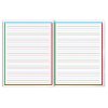 Cahier d'&eacute;criture piqu&eacute; sp&eacute;cial Dys A4 48 pages cadre et lignes 4 couleurs Interligne 2 mm