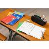 Cahier d'&eacute;criture piqu&eacute; sp&eacute;cial Dys A4 48 pages cadre et lignes 4 couleurs Interligne 2 mm