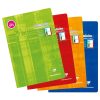 Cahier d'&eacute;criture piqu&eacute; sp&eacute;cial Dys A4 48 pages cadre et lignes 4 couleurs Interligne 5 mm