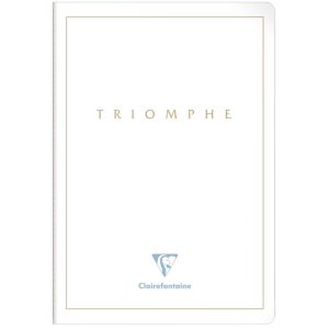 Triomphe GOLD cahier piq&ucirc;re textile A4 96 pages lign&eacute; papier blanc 90 g