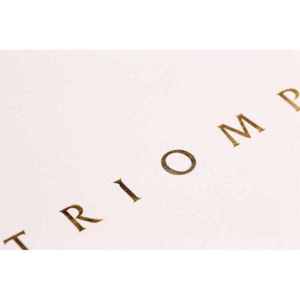 Triomphe GOLD cahier piq&ucirc;re textile A4 96 pages lign&eacute; papier blanc 90 g