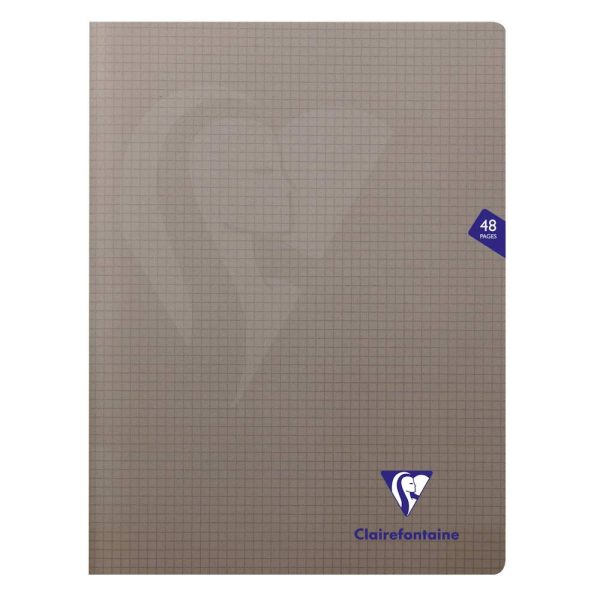 Cahier piqu&eacute; Mimesys 24x32cm 48 pages petits carreaux couverture polypropyl&egrave;ne