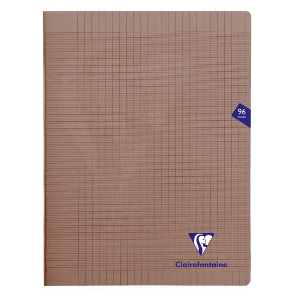Cahier piqu&eacute; Mimesys 24x32cm 96 pages grands carreaux couverture polypropyl&egrave;ne