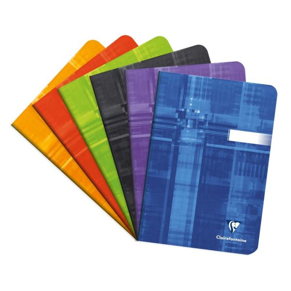 Carnet piqu&eacute; 14,8x21cm 48 pages petits carreaux Couleur al&eacute;atoire