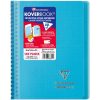 Carnet reliure int&eacute;grale enveloppante Koverbook A5 160 pages petits carreaux couverture polypropyl&egrave;ne transparent