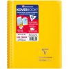 Carnet reliure int&eacute;grale enveloppante Koverbook A5 160 pages petits carreaux couverture polypropyl&egrave;ne transparent