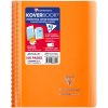 Carnet reliure int&eacute;grale enveloppante Koverbook A5 160 pages petits carreaux couverture polypropyl&egrave;ne transparent