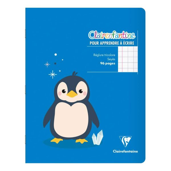 Cahier piqu&eacute; Clairenfantine 17&times;22 cm 96 pages grands carreaux Couleur al&eacute;atoire