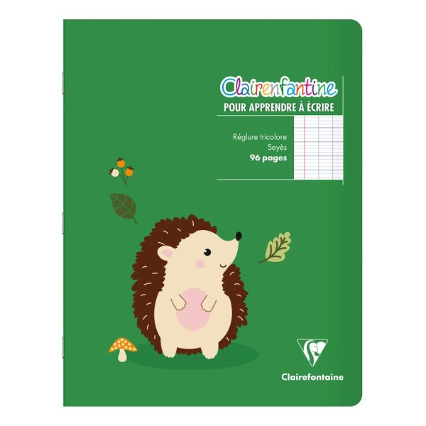Cahier piqu&eacute; Clairenfantine 17&times;22 cm 96 pages grands carreaux Couleur al&eacute;atoire