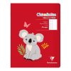 Cahier de po&eacute;sie piqu&eacute; Clairenfantine 17x22cm 48p grands carreaux + uni Couleur al&eacute;atoire