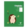 Cahier de po&eacute;sie piqu&eacute; Clairenfantine 17x22cm 48p grands carreaux + uni Couleur al&eacute;atoire