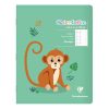 Cahier de po&eacute;sie piqu&eacute; Clairenfantine 17x22cm 48p grands carreaux + uni Couleur al&eacute;atoire