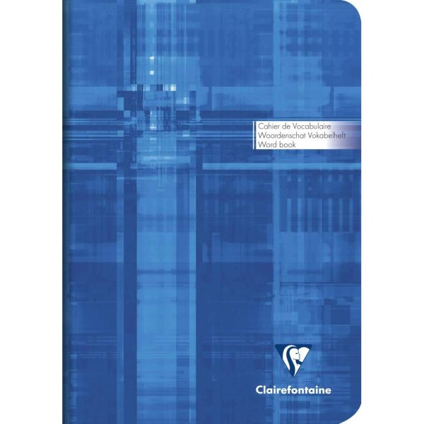 Carnet de vocabulaire piqu&eacute; A5 64 pages lign&eacute; + marge centrale
