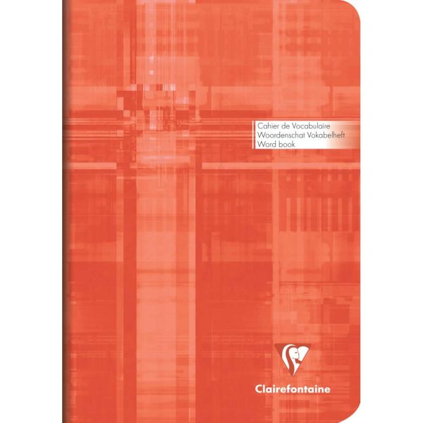 Carnet de vocabulaire piqu&eacute; A5 64 pages lign&eacute; + marge centrale