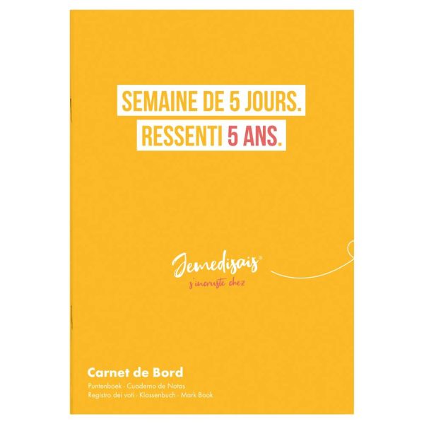 Carnet de bord enseignant piqu&eacute; A5 40 pages Visuels Fantaisie assortis