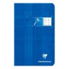 Carnet piqu&eacute; d&eacute;ficients visuels 11x17cm 96 pages grands carreaux noirs 2,5mm agrandis 10x10 Couleur al&eacute;atoire